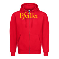 Red pfeiffer university Zipper Hoodie - linhVisuals