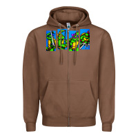 Arcade Turtles Zipper Hoodie | Teevron