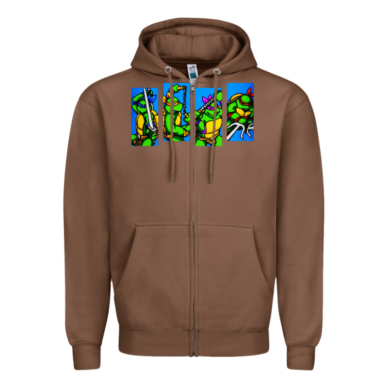 Arcade Turtles Zipper Hoodie by linhVisuals | Teevron