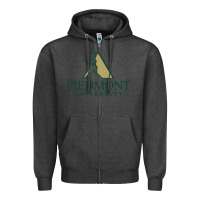 Charcoal Heather piedmont university Zipper Hoodie - linhVisuals
