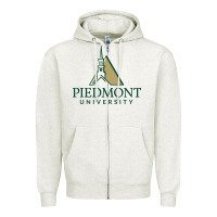Oatmeal Heather piedmont university Zipper Hoodie - linhVisuals