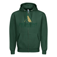 Sports Green piedmont university Zipper Hoodie - linhVisuals