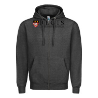 Charcoal Heather regis college Zipper Hoodie - linhVisuals