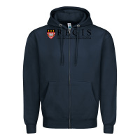 Navy regis college Zipper Hoodie - linhVisuals