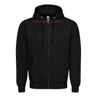 Black roanoke college Zipper Hoodie - linhVisuals