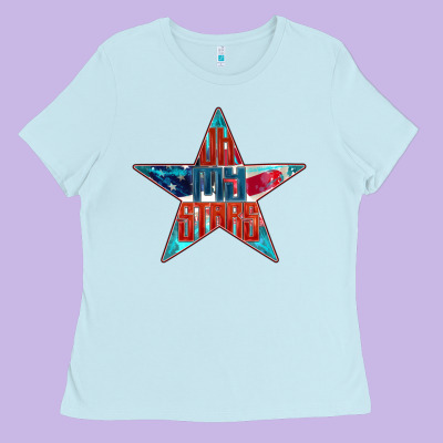 Oh My Stars Ladies Tee Designed By Fadigitalartstudio