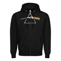 Black the dark side Zipper Hoodie - linhVisuals