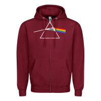 Burgundy the dark side Zipper Hoodie - linhVisuals