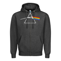 Charcoal Heather the dark side Zipper Hoodie - linhVisuals