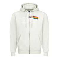 Oatmeal Heather the dark side Zipper Hoodie - linhVisuals