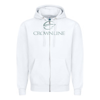 White Crownline Boats Zipper Hoodie - linhVisuals