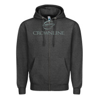 Charcoal Heather Crownline Boats Zipper Hoodie - linhVisuals