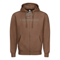 Chestnut Crownline Boats Zipper Hoodie - linhVisuals