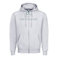 Heather Grey Crownline Boats Zipper Hoodie - linhVisuals