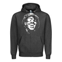 Charcoal Heather stevie wonder Zipper Hoodie - linhVisuals