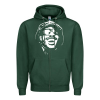 Sports Green stevie wonder Zipper Hoodie - linhVisuals