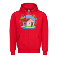 Red i want to go home Zipper Hoodie - linhVisuals