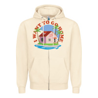 Sandshell i want to go home Zipper Hoodie - linhVisuals