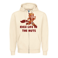 Sandshell kick life in the nuts   squirrel girl Zipper Hoodie - linhVisuals