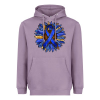 Lavender Colon Cancer Awareness sunflower Heavyweight Hoodie - RanaPortraitStore