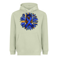 Matcha Colon Cancer Awareness sunflower Heavyweight Hoodie - RanaPortraitStore