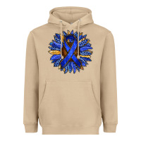 Mushroom Colon Cancer Awareness sunflower Heavyweight Hoodie - RanaPortraitStore