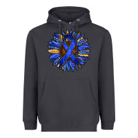Smoke Colon Cancer Awareness sunflower Heavyweight Hoodie - RanaPortraitStore
