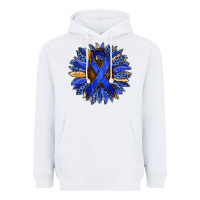 Colon Cancer Awareness Sunflower Heavyweight Hoodie | Teevron