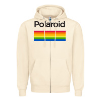 Sandshell polaroid color spectrum horizontal Zipper Hoodie - linhVisuals