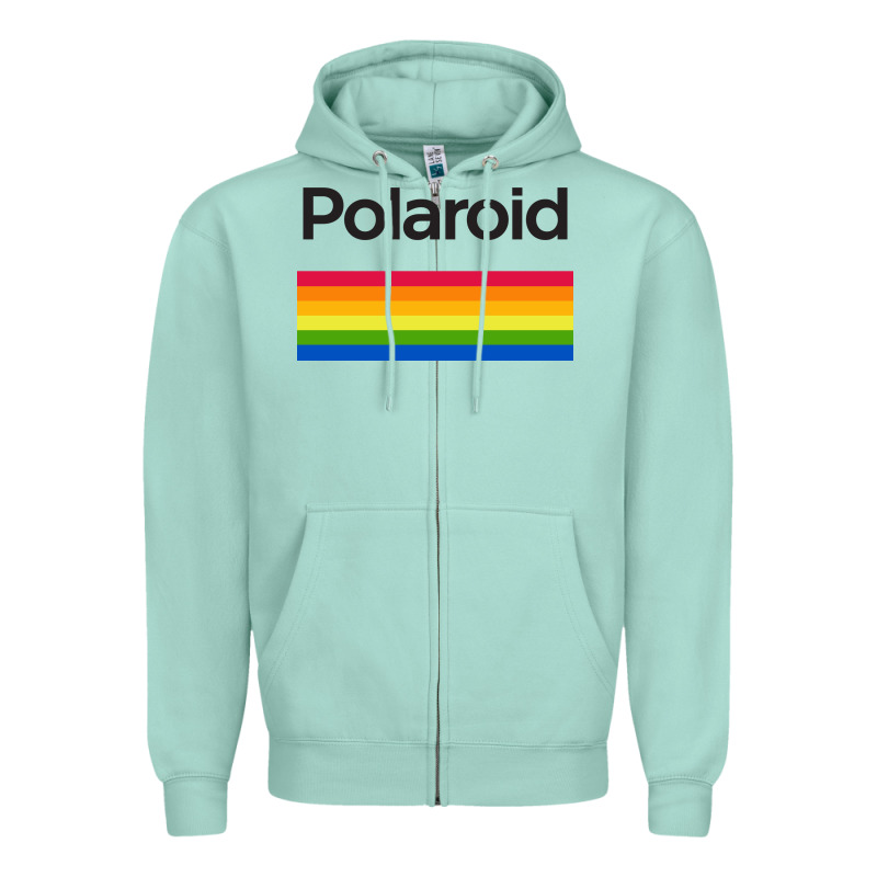 Polaroid Color Spectrum Horizontal Zipper Hoodie by linhVisuals | Teevron