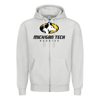 Dove Grey michigan tech huskies Zipper Hoodie - linhVisuals