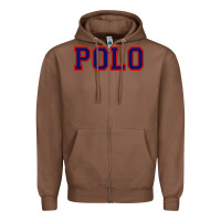 Chestnut polo Zipper Hoodie - linhVisuals