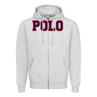 Dove Grey polo Zipper Hoodie - linhVisuals