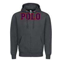 Smoke polo Zipper Hoodie - linhVisuals