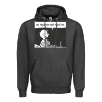 Charcoal Heather my anxieties have anxieties   peanuts Zipper Hoodie - linhVisuals