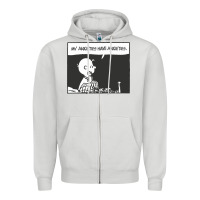 Dove Grey my anxieties have anxieties   peanuts Zipper Hoodie - linhVisuals