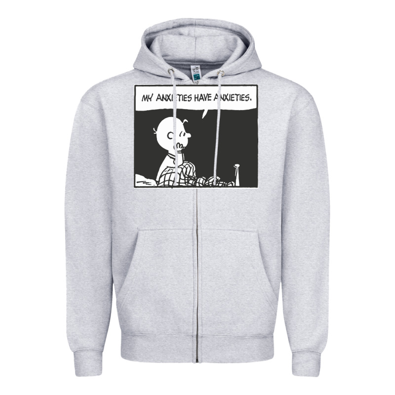 My Anxieties Have Anxieties   Peanuts Zipper Hoodie by linhVisuals | Teevron
