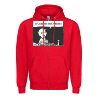 Red my anxieties have anxieties   peanuts Zipper Hoodie - linhVisuals