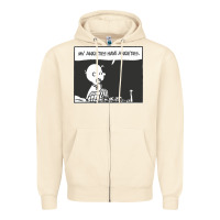 Sandshell my anxieties have anxieties   peanuts Zipper Hoodie - linhVisuals