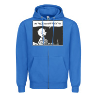 True Royal my anxieties have anxieties   peanuts Zipper Hoodie - linhVisuals