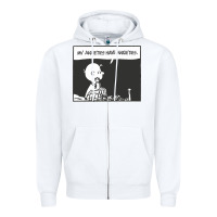 White my anxieties have anxieties   peanuts Zipper Hoodie - linhVisuals