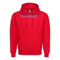 Red roger williams university Zipper Hoodie - linhVisuals
