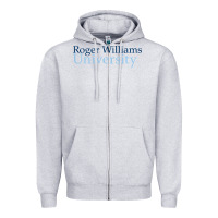 Heather Grey roger williams university Zipper Hoodie - linhVisuals