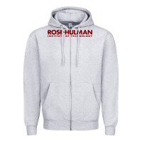 Heather Grey rose hulman institute of technology Zipper Hoodie - linhVisuals