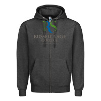 Charcoal Heather russell sage college Zipper Hoodie - linhVisuals