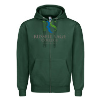 Sports Green russell sage college Zipper Hoodie - linhVisuals