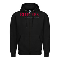 Black rutgers university–camden Zipper Hoodie - linhVisuals