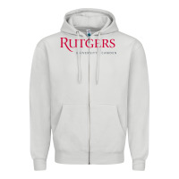 Dove Grey rutgers university–camden Zipper Hoodie - linhVisuals
