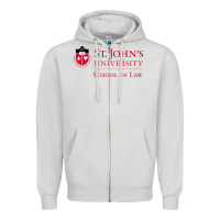 Dove Grey saint john's university Zipper Hoodie - linhVisuals