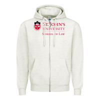Oatmeal Heather saint john's university Zipper Hoodie - linhVisuals